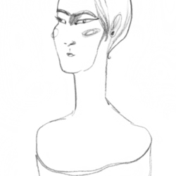 Женщина с цветами.