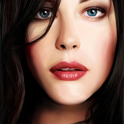 Digital painting Liv Tyler