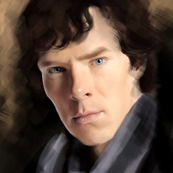 Digital painting Benedict Cumberbatch