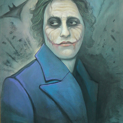 Портрет знакомого в образе Джокера