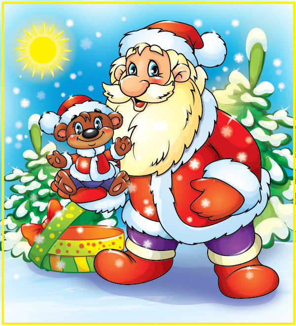Санта Клаус и Дед Мороз: Анимированные картинки и гифки