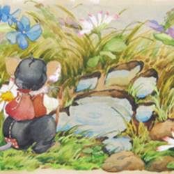 illustration of the tale of the journey a little mouse