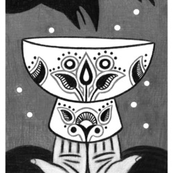 иллюстрация к книге В, Яговдика «Синий колодец». 2012