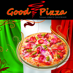 Банер на окно пиццерии 1