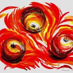 Огненные яблоки