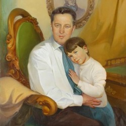 Портрет С.А.Иванова с внучкой
