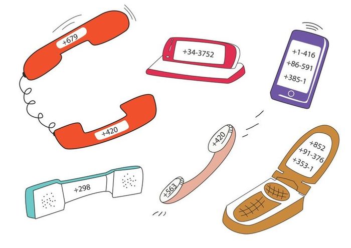 Иллюстрация Телефонный код города в стиле другое | Illustrators.ru