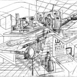 Стажер в кабинете оптометриста
