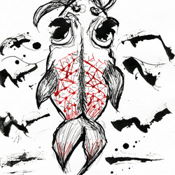 Думай о плавниках.