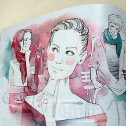 Teen magazine illustration