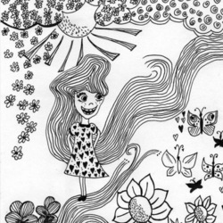 Девочка цветочек