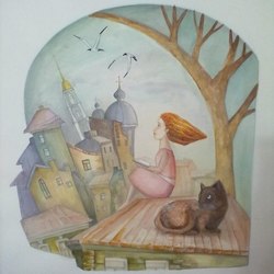 кот на крыше