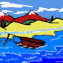 Одинокая лодка