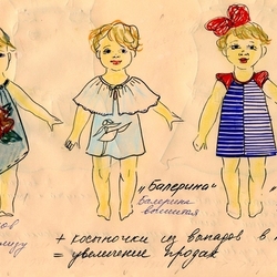 детская одежда эскизы