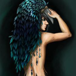 Живой тотем. Ворон.