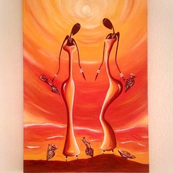 "Африка", холст, масло 60-40