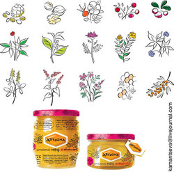 иллюстрации для упаковок меда