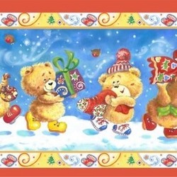 Иллюстрация для новогодней упаковки для конфет.