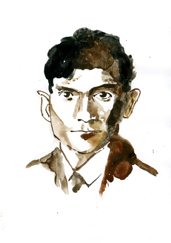 Franz Kafka illustrations. 21 Портрет писателей иллюстратор.