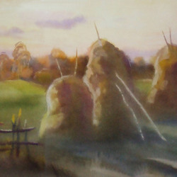 Закат - стога