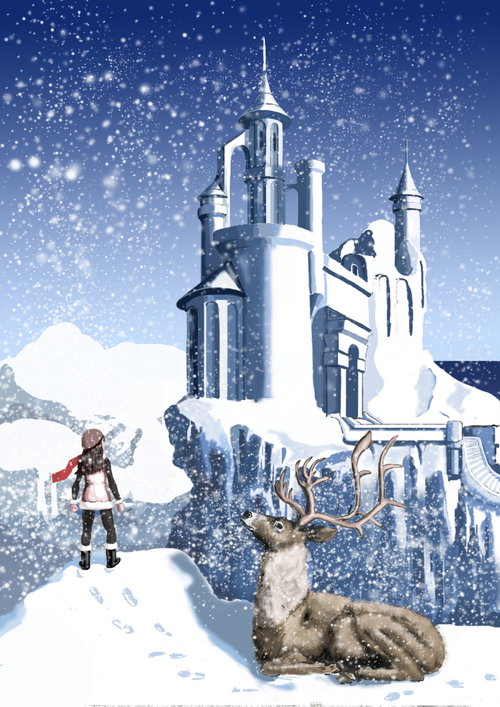 Раскраска замок снежной королевы 😻 распечатать бесплатно