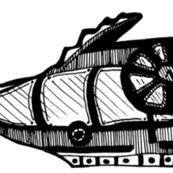 Наутилус. Иллюстрация к книги Ж. Верна " Двадцать тысяч лье под водой" 