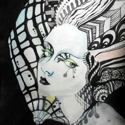 Девушка с веером