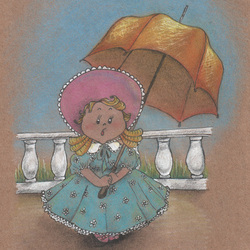 Girl with umbrella