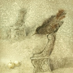 Иллюстрация к рукотворной книге "Стихи о птицах"