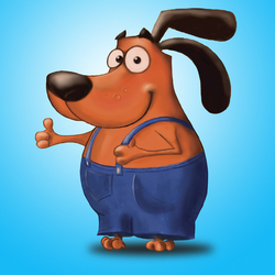 Пёс работяга