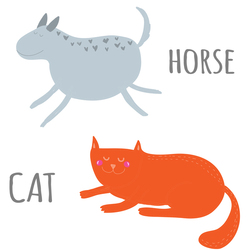 Cat and Horse