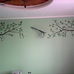 "Цвет яблони" Окрашенный релъеф. Киев. Николаевка.