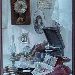 Старинные вещи, холст масло 80х110