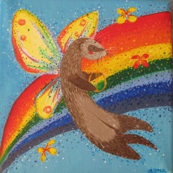 Хорек на радуге