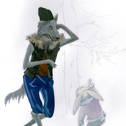 Волк и заяц