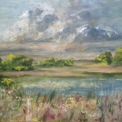 На берегу пруда