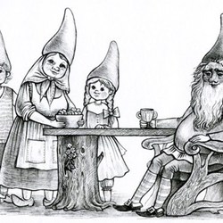 Семья гномов (Иллюстрация к сказке)