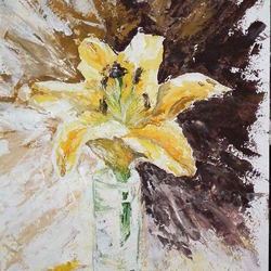 "Yellow Lily Flower"