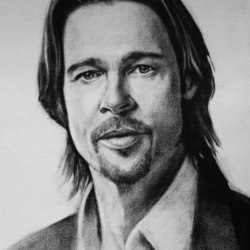 Brad Pitt - Брэд Питт - сухая кисть