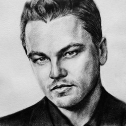 Leonardo DiCaprio - сухая кисть