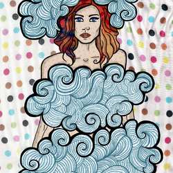 Girl in clouds