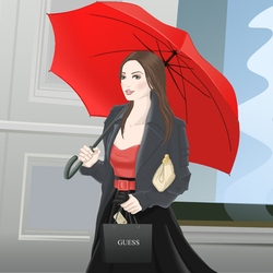 red umbrella