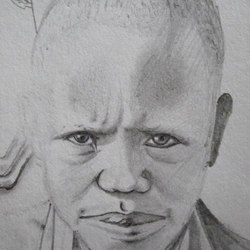 "Сомалийский мальчик, свидетель голодных событий"