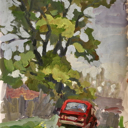 красная "Нива"