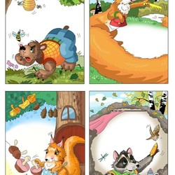 Иллюстрации к книге стихов "Лесные друзья"