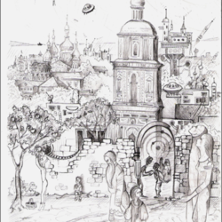 Иллюстрация к сказке С. Кунах "Китеж-град"