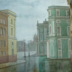 Санкт-Петрбург. дождь