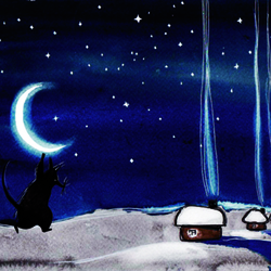 иллюстация к книге Гоголя "Ночь перед Рождеством"