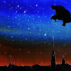 иллюстрация к книге Гоголя "Ночь перед Рождеством"