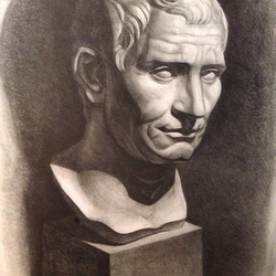 Голова Помпея (Августа) в натуральный размер